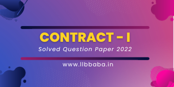 Contract Solved Question Paper 2022